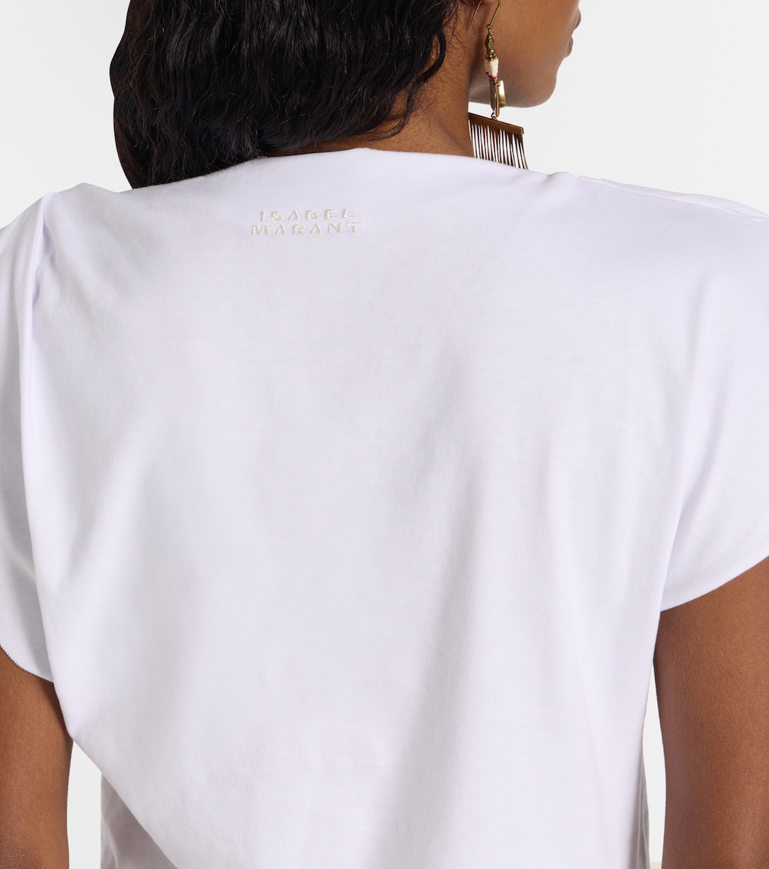 Sebani asymmetric cotton T-shirt | Isabel Marant