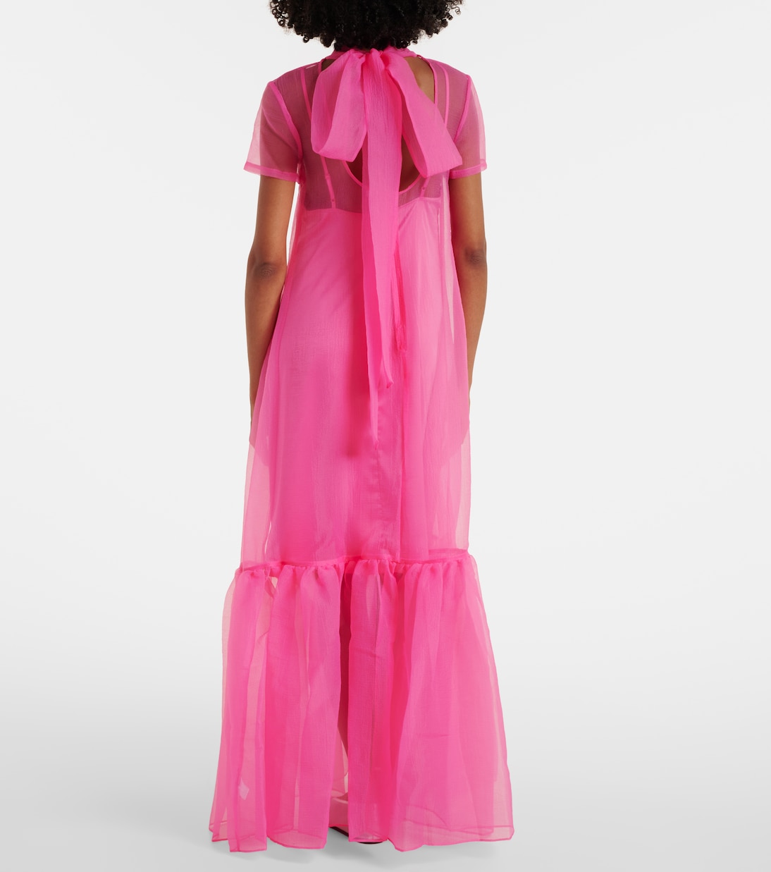 Abito lungo in tulle a balze | Staud