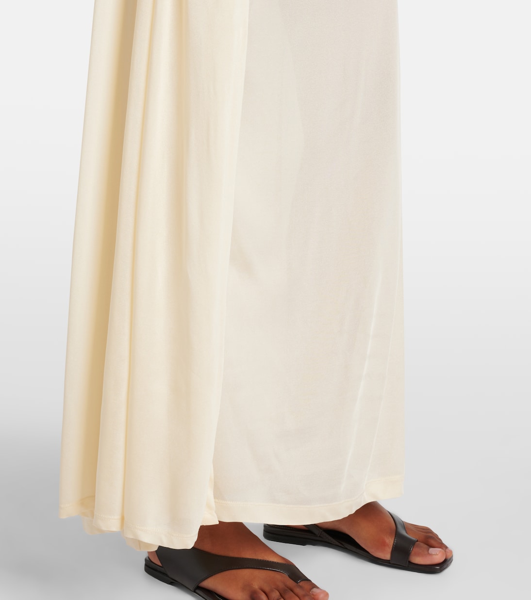 Draped scarf-detail jersey wrap dress | Toteme