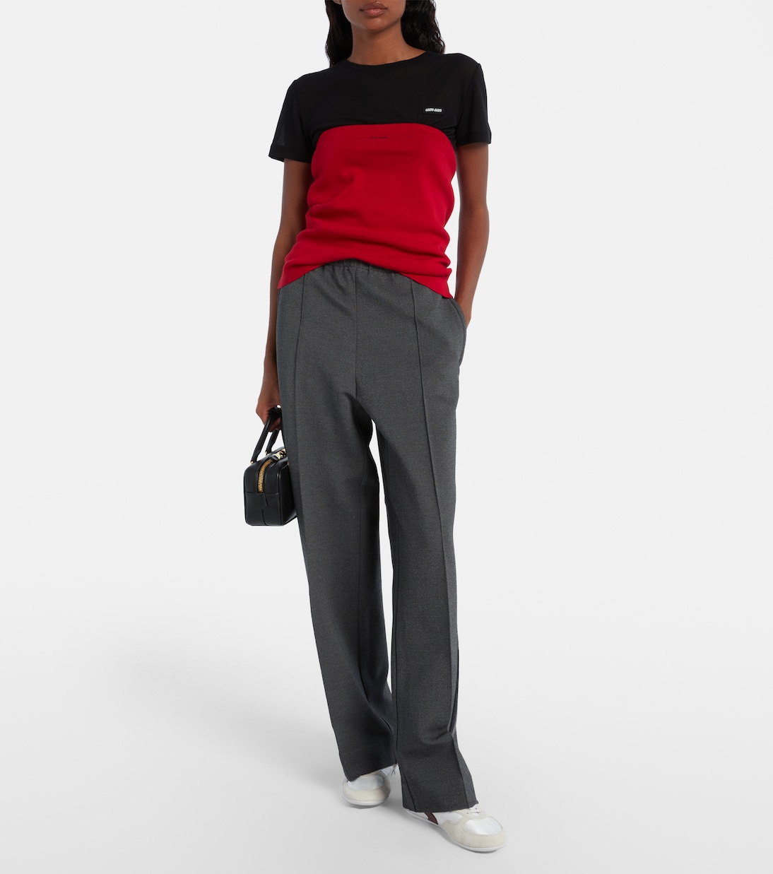 Gymnasium suede-trimmed sneakers | Miu Miu