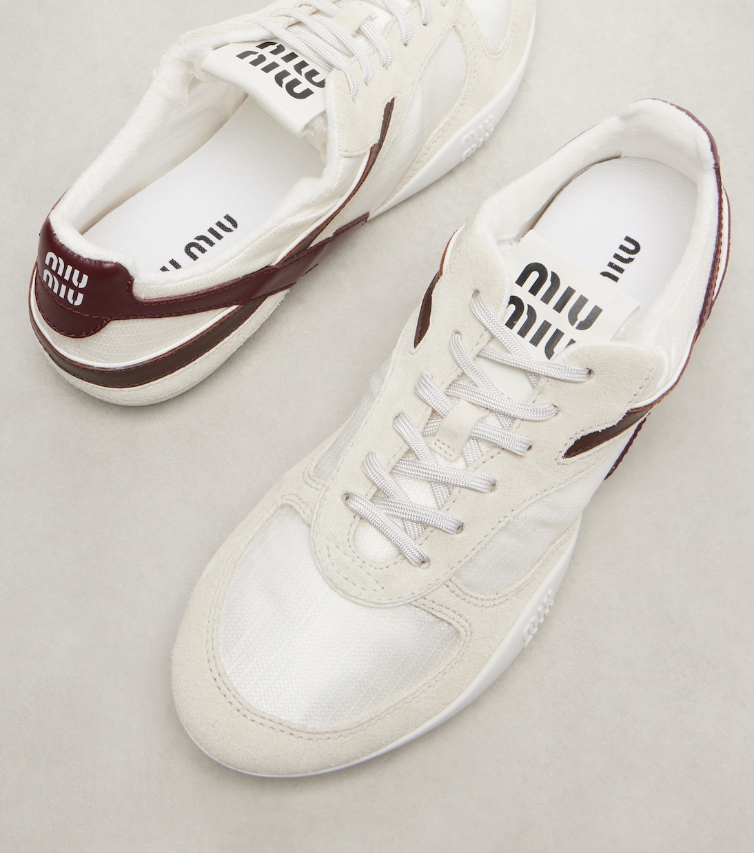Gymnasium suede-trimmed sneakers | Miu Miu
