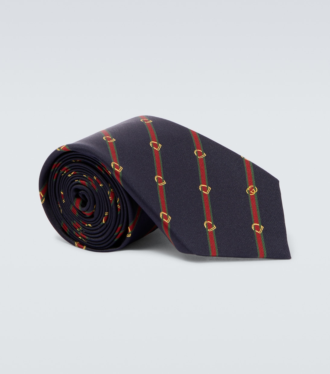 Web Stripe silk twill jacquard tie | Gucci