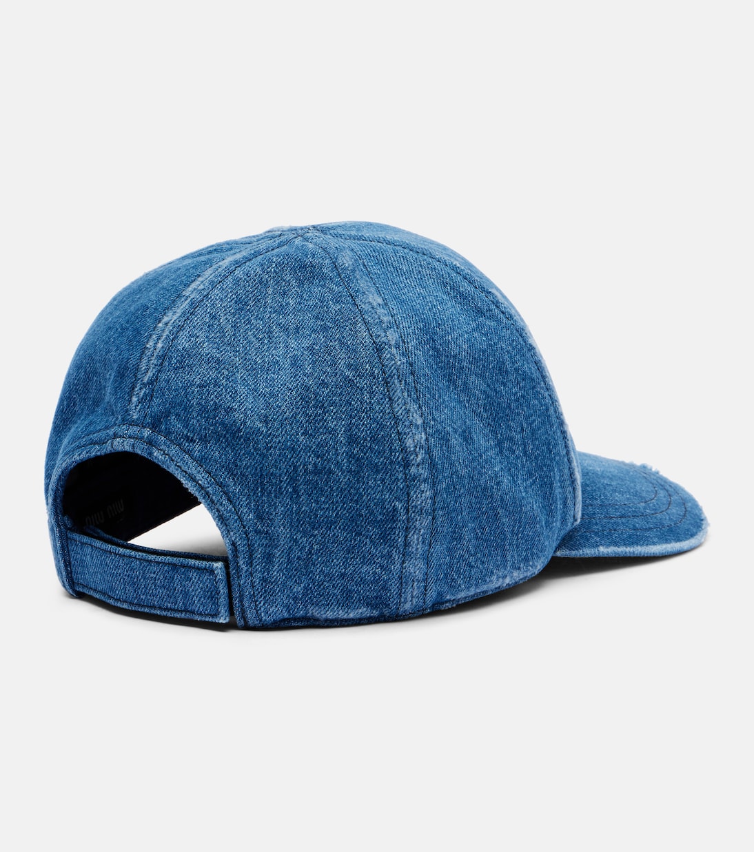Logo denim baseball cap | Miu Miu