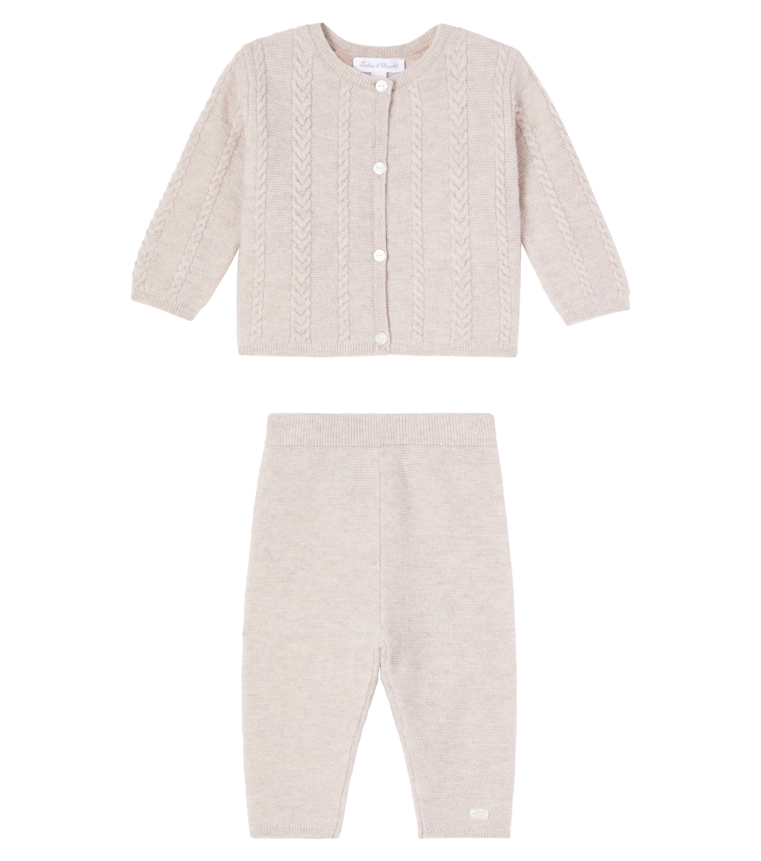 Bebé - set de jersey y pantalones de lana y cachemir | Tartine et Chocolat
