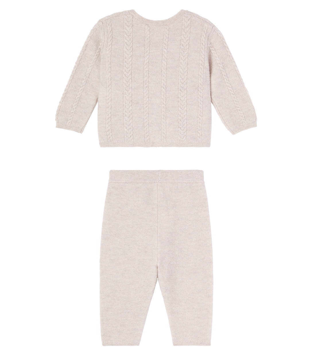 Bebé - set de jersey y pantalones de lana y cachemir | Tartine et Chocolat