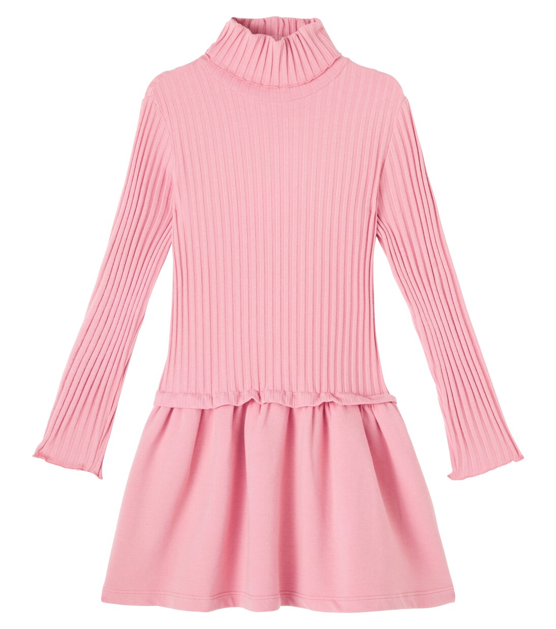 Gathered cotton-blend dress | Il Gufo