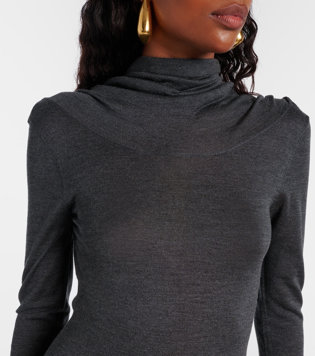 Rayne silk and cashmere minidress | Aya Muse