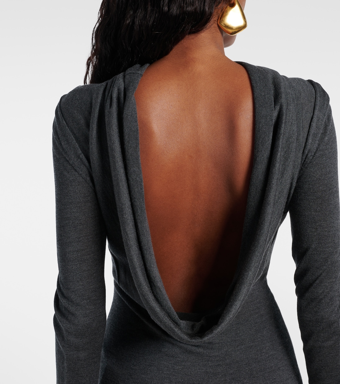 Rayne silk and cashmere minidress | Aya Muse