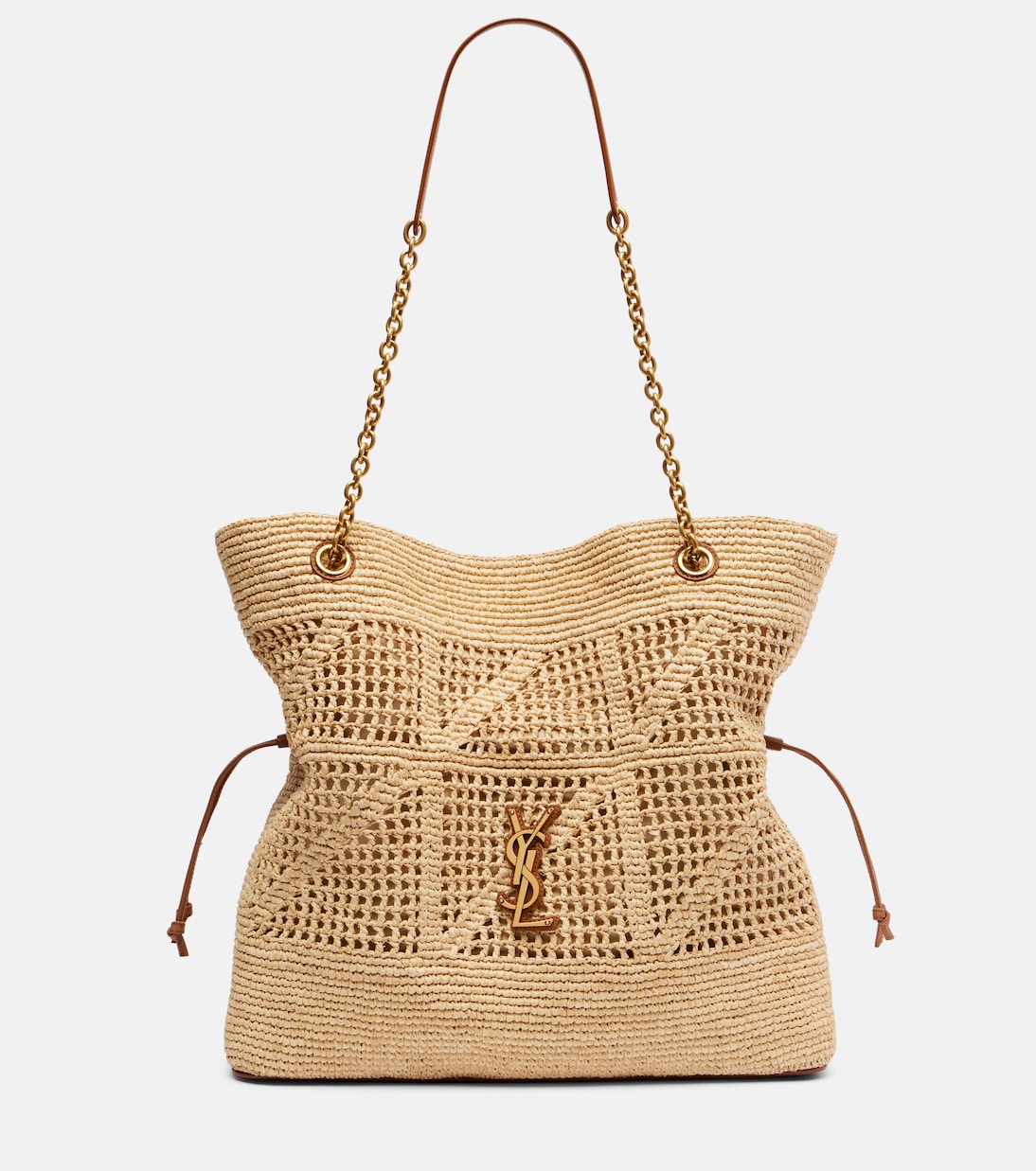 Jamie Cassandre raffia tote bag | Saint Laurent
