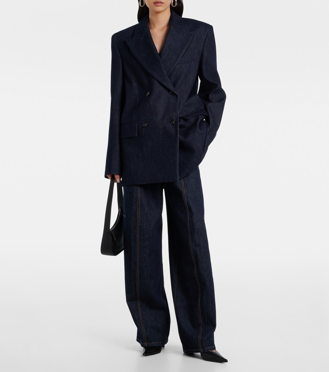 Ancella double-breasted denim blazer  | Sportmax