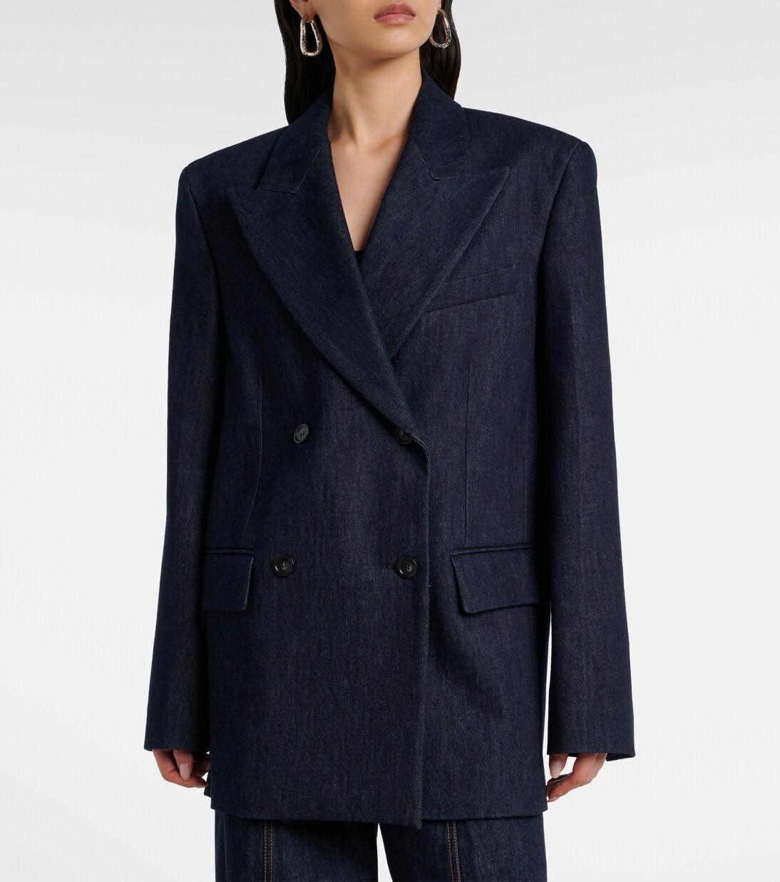 Ancella double-breasted denim blazer  | Sportmax