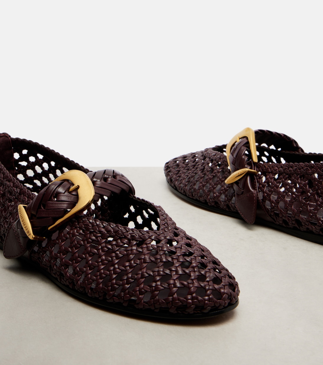 Ballerine Helix in pelle intrecciata | Zimmermann