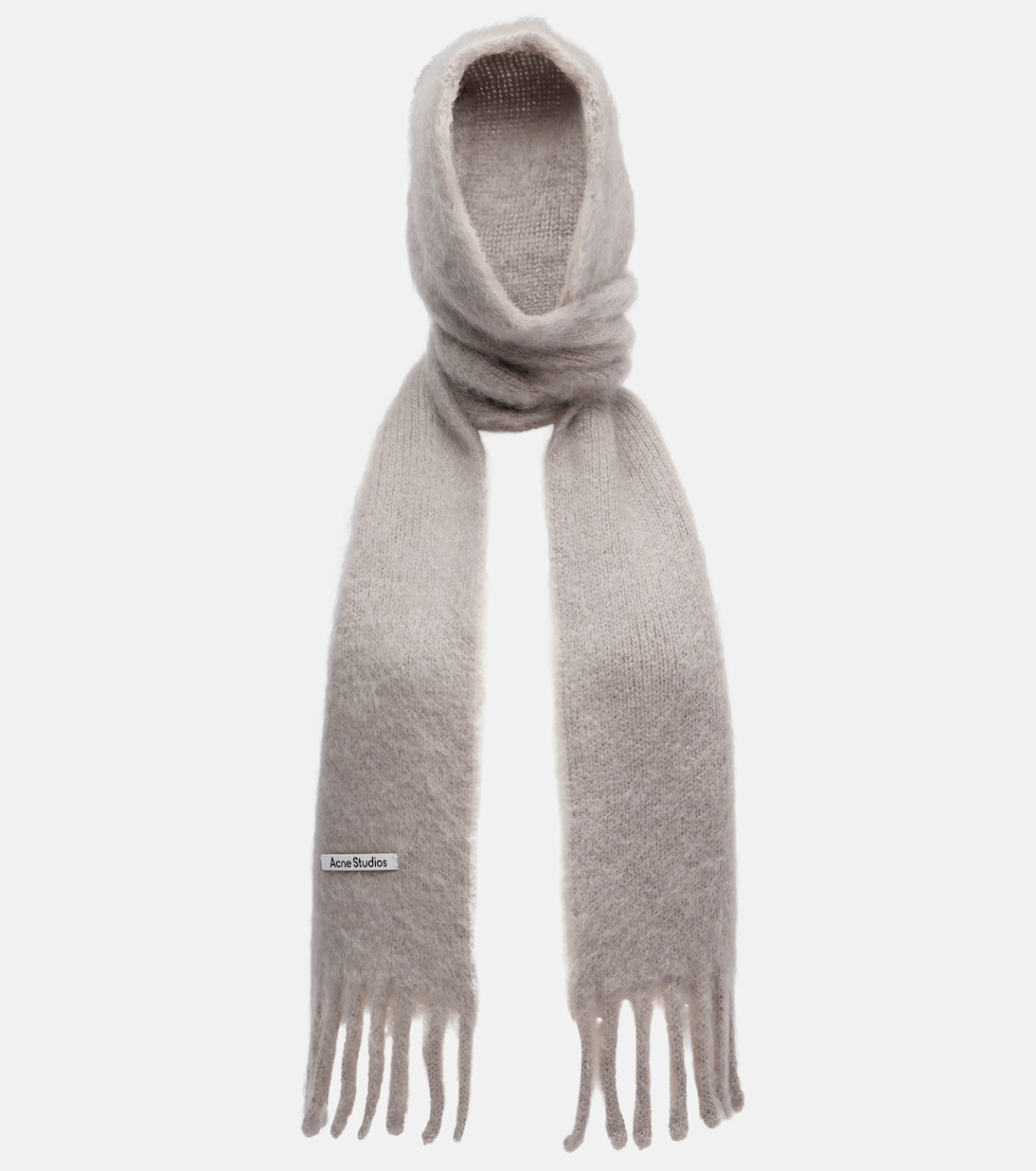 Kooder hooded mohair and wool-blend scarf | Acne Studios
