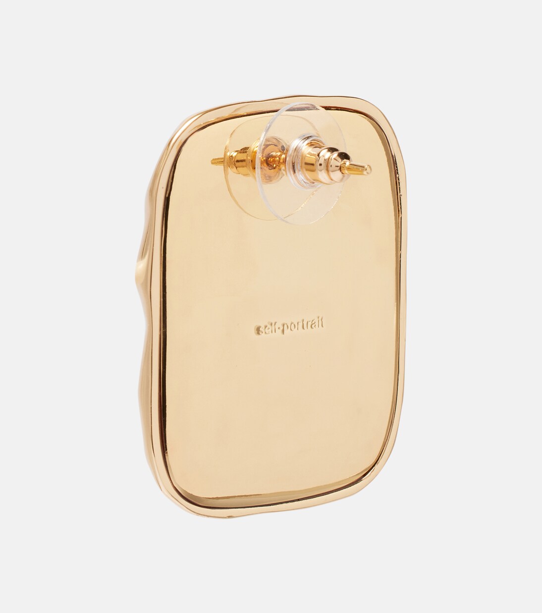 Embellished gold-plated earrings | Self-Portrait