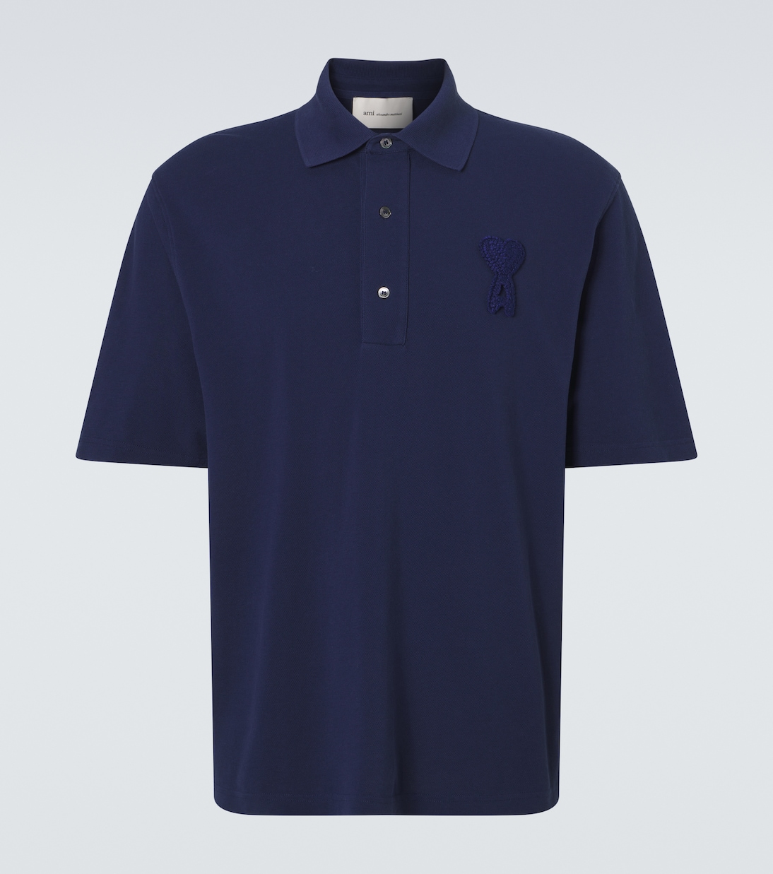 Cotton piqué polo shirt | Ami Paris