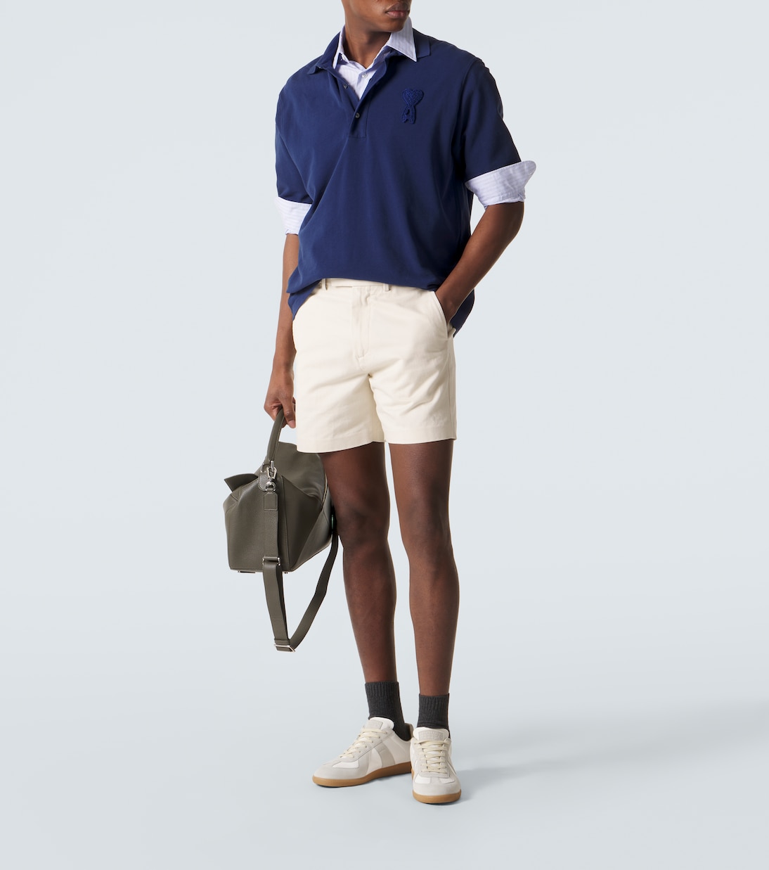 Cotton piqué polo shirt | Ami Paris