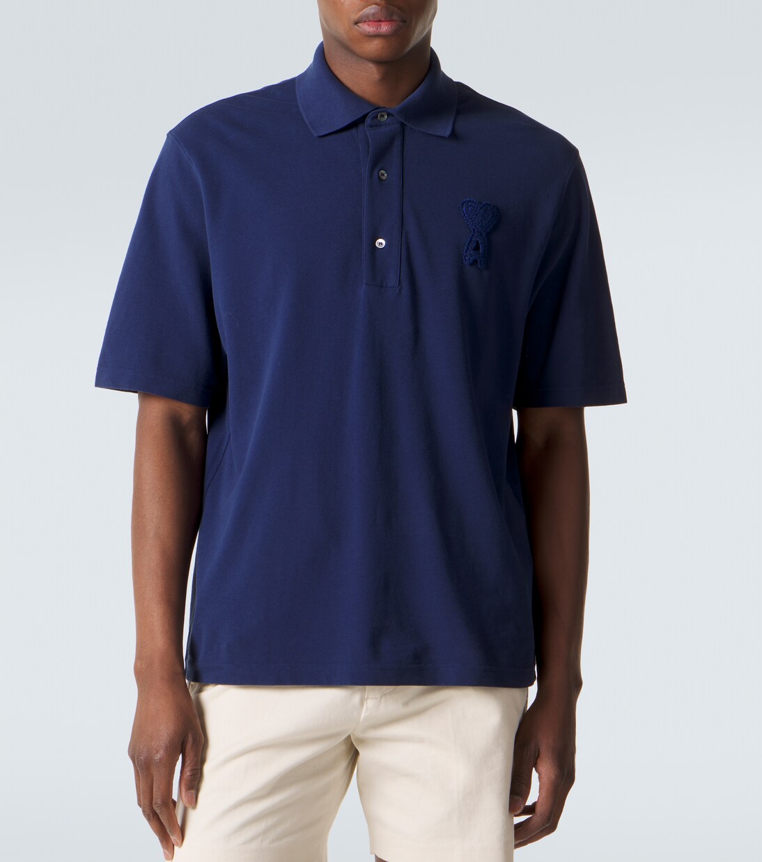 Cotton piqué polo shirt | Ami Paris