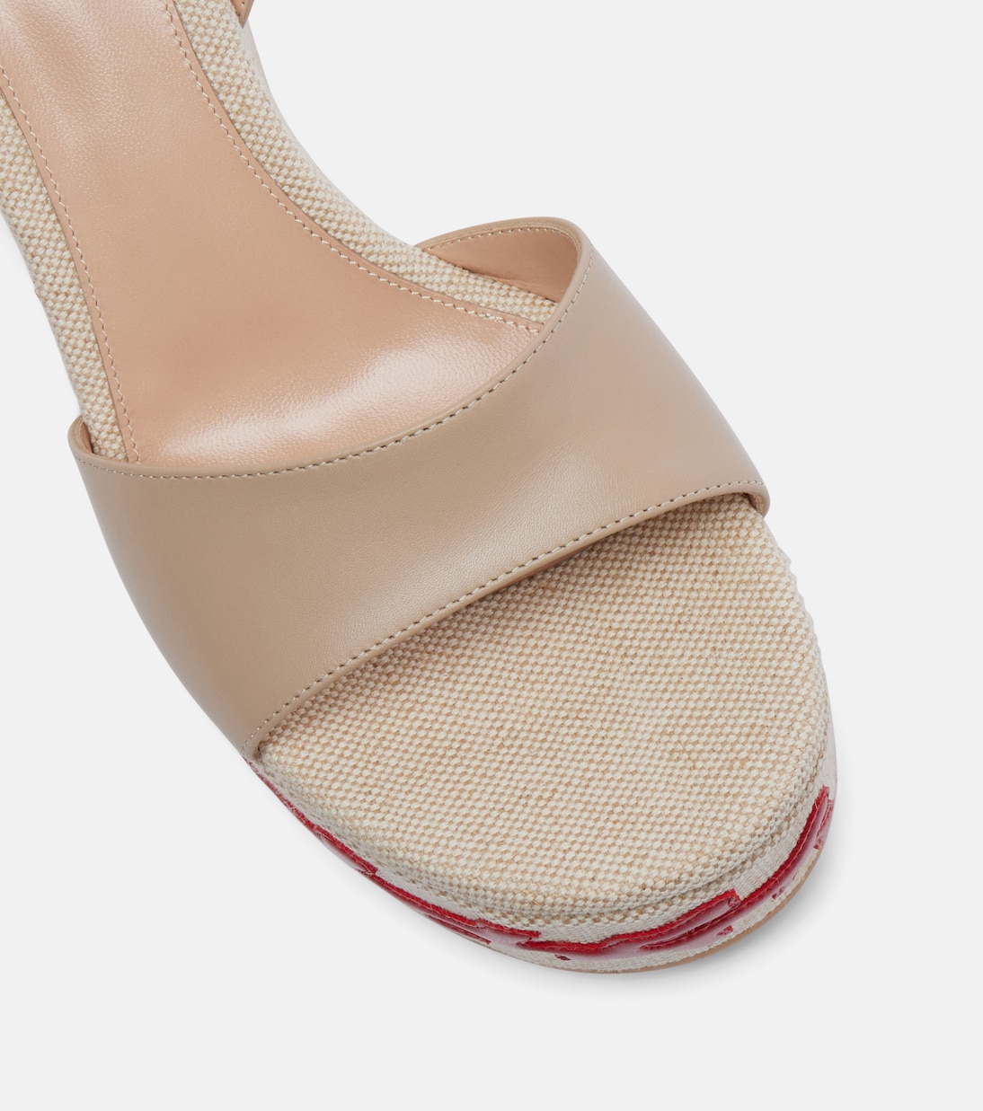 Leather wedge espadrilles | Gianvito Rossi