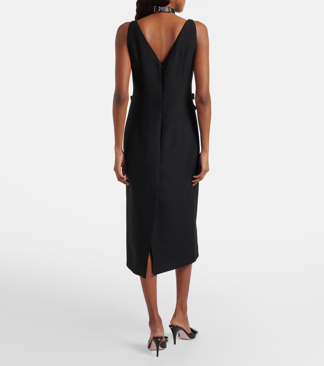 Crepe Couture bow-detail midi dress | Valentino