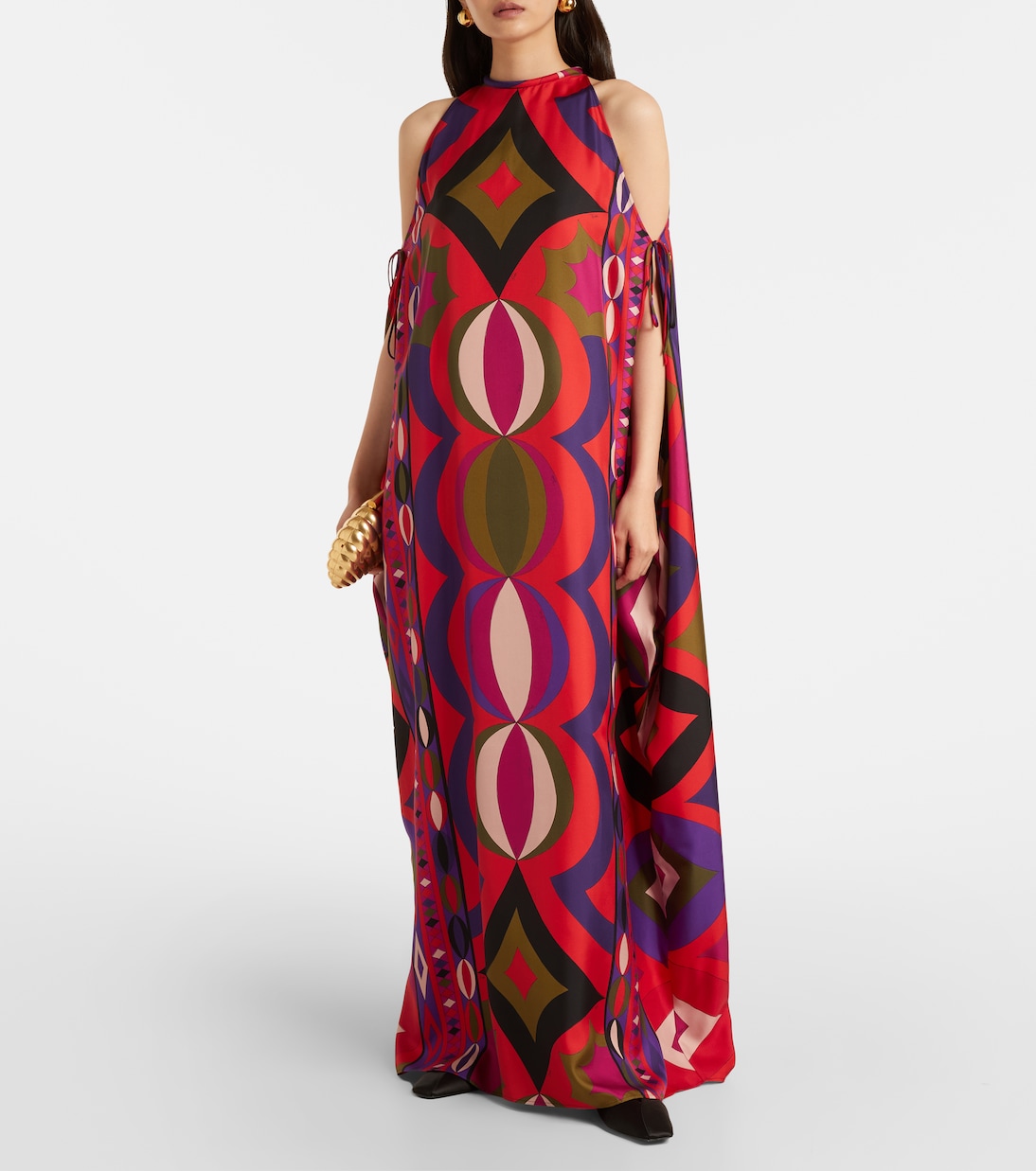 Collane cutout silk kaftan | Pucci
