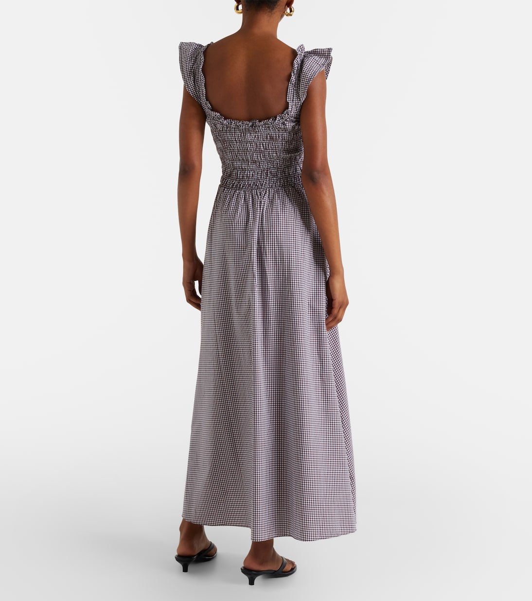Eudora gingham cotton-blend maxi dress | Faithfull