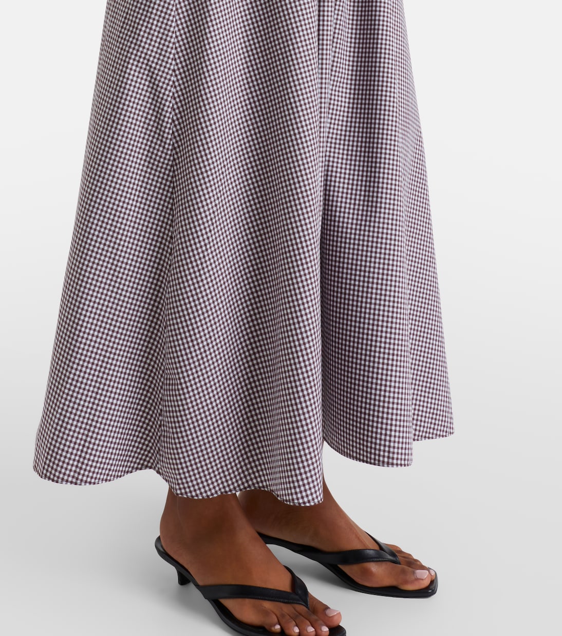 Eudora gingham cotton-blend maxi dress | Faithfull