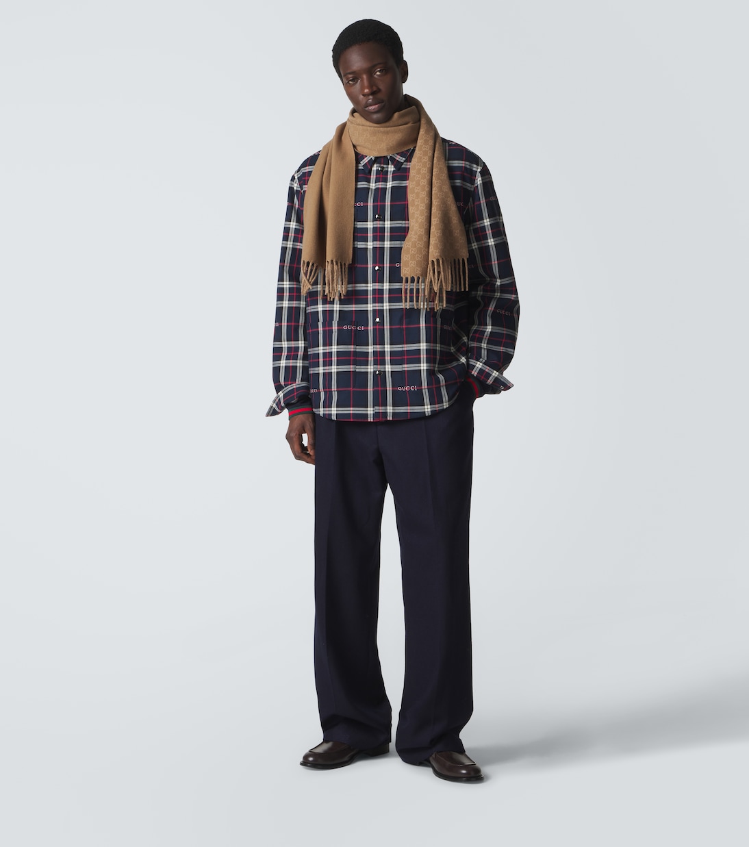 GG wool and cashmere scarf | Gucci