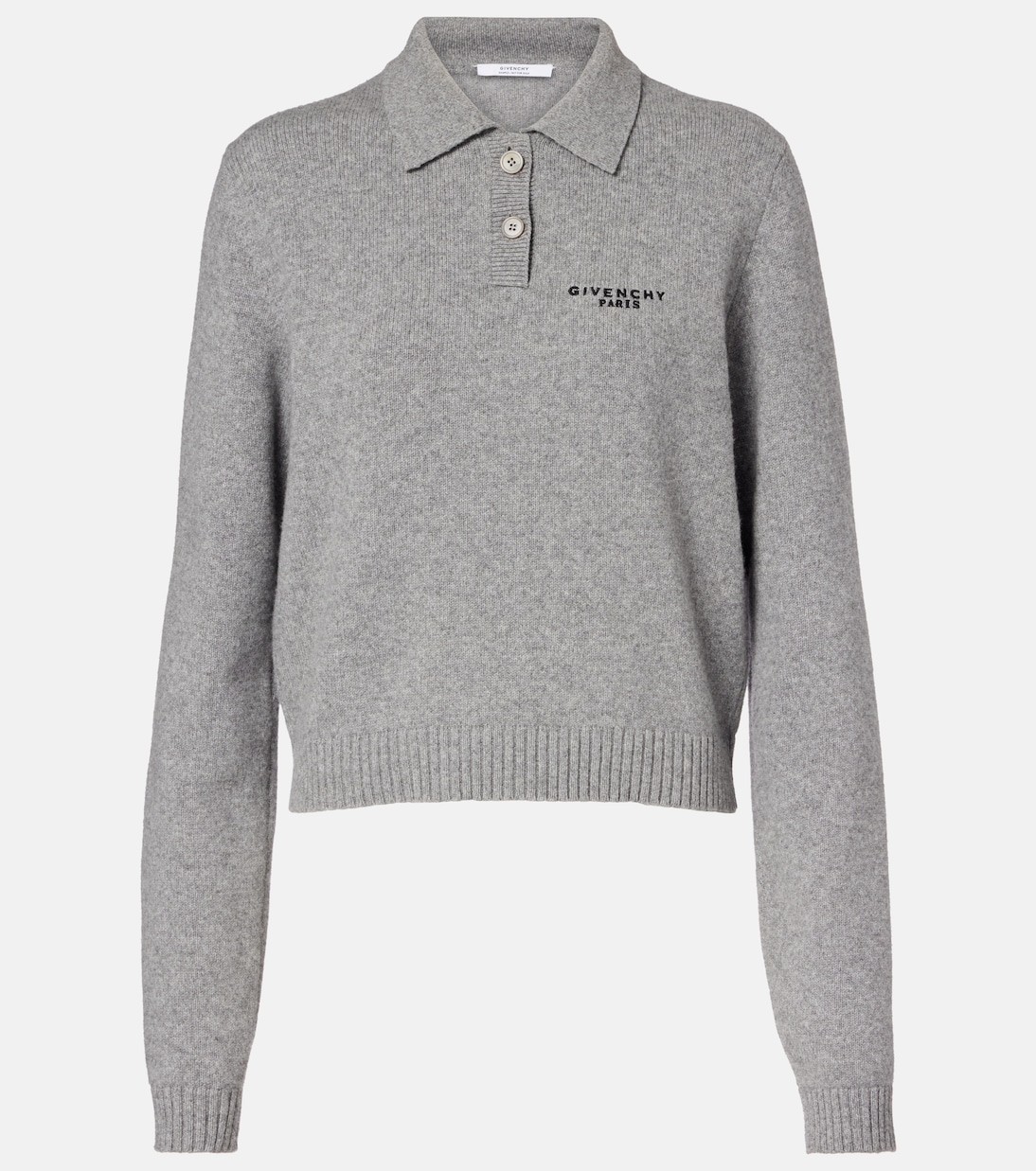 Logo wool and cashmere polo sweater | Givenchy