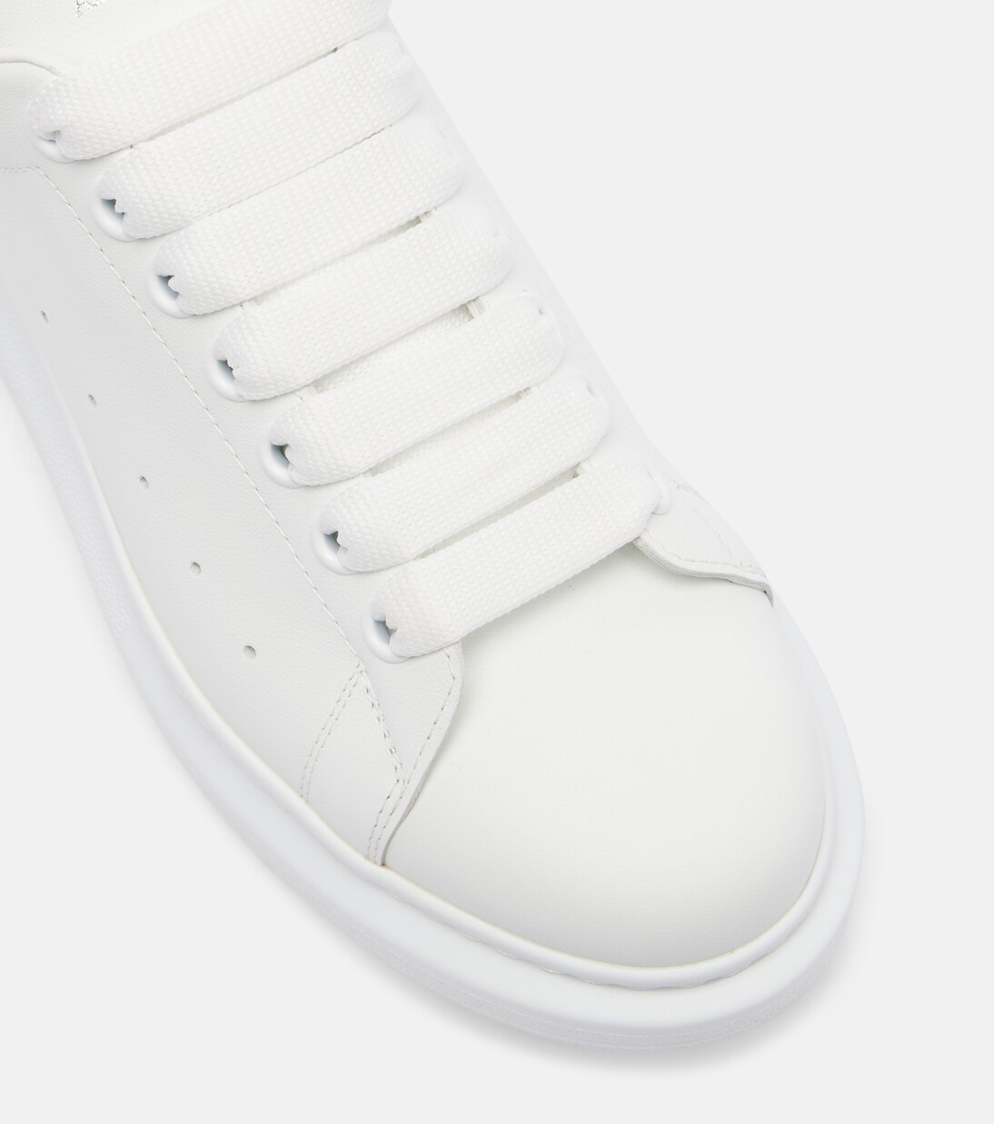 Oversized embellished leather sneakers | McQueen