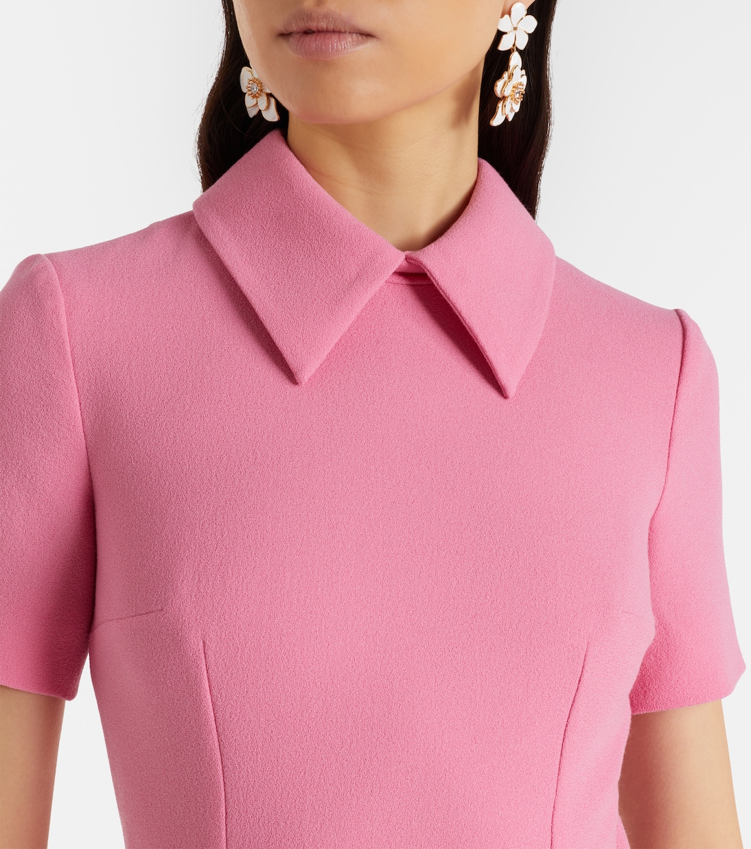 Eman wool crêpe midi dress | Emilia Wickstead