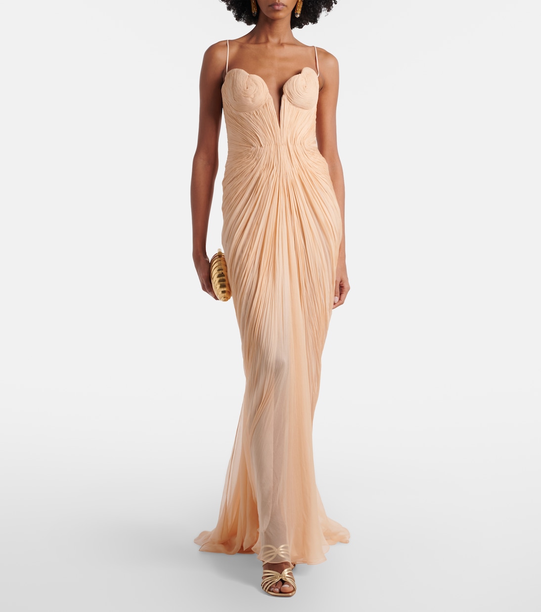 Cecilia draped silk gown | Maria Lucia Hohan