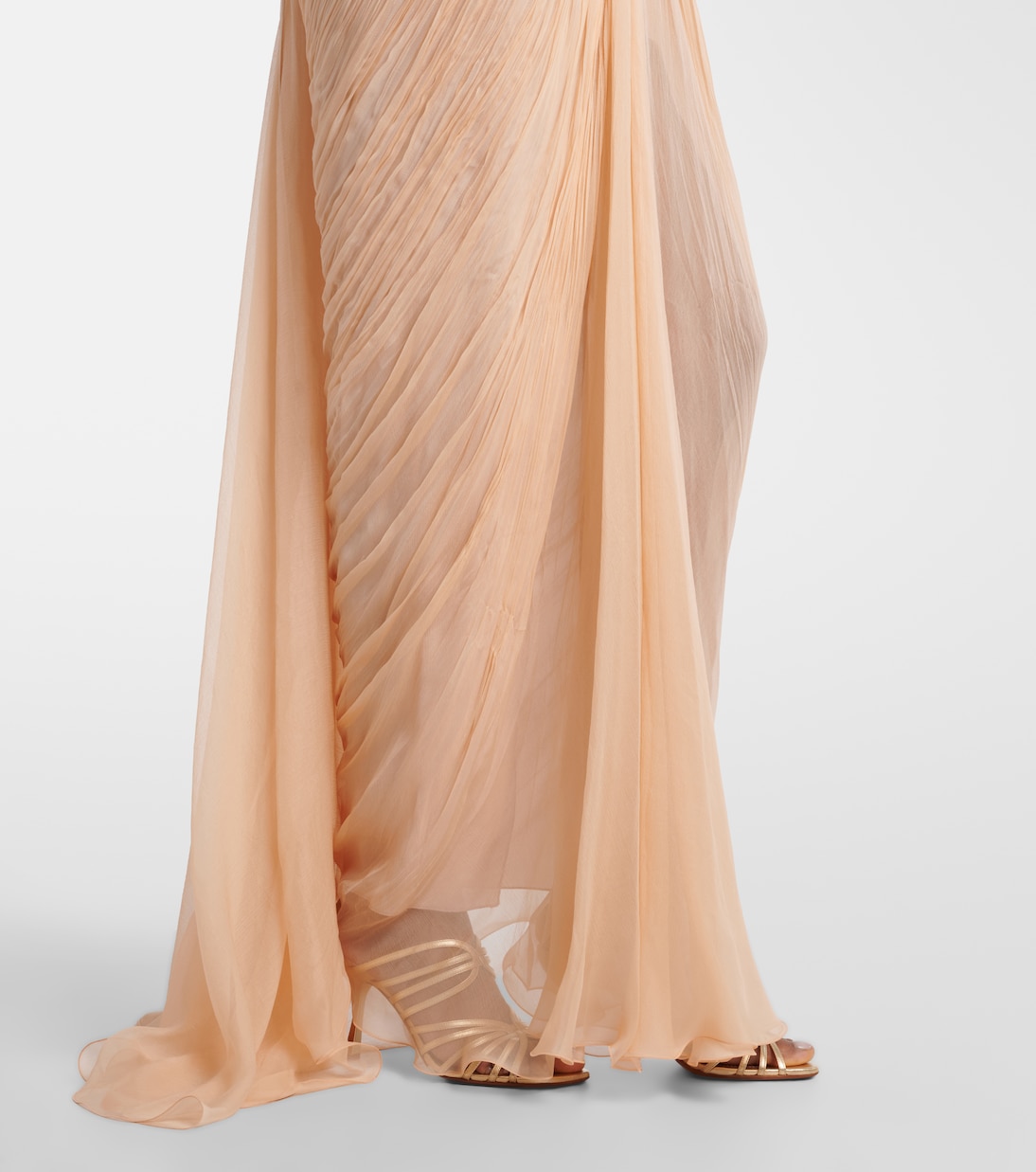 Cecilia draped silk gown | Maria Lucia Hohan