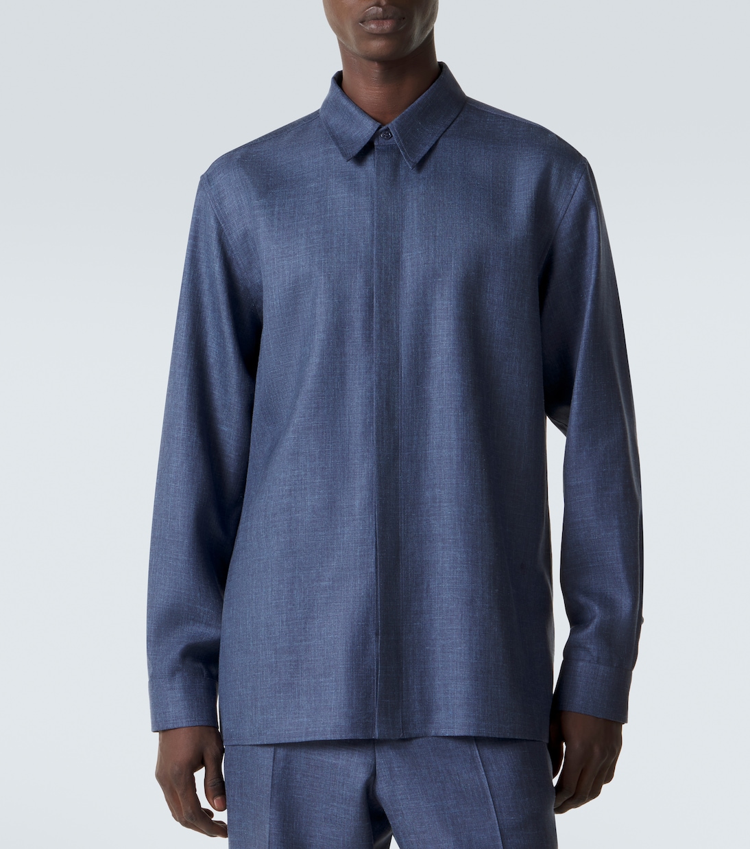 Nicolas wool, silk, and linen shirt | Gabriela Hearst