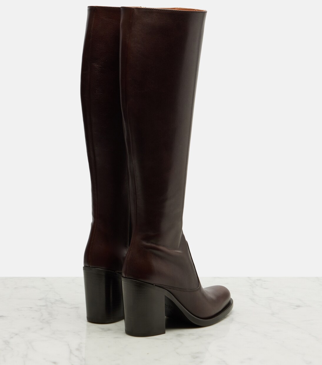 Leather knee-high boots | Chloé