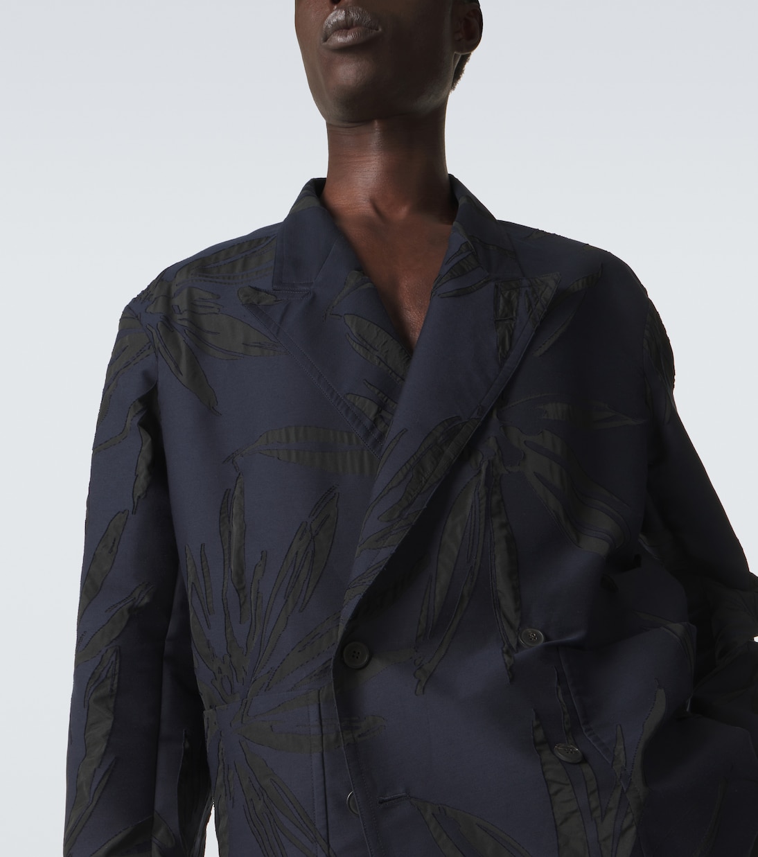 코튼 블렌드 자카드 블레이저 | Dries Van Noten