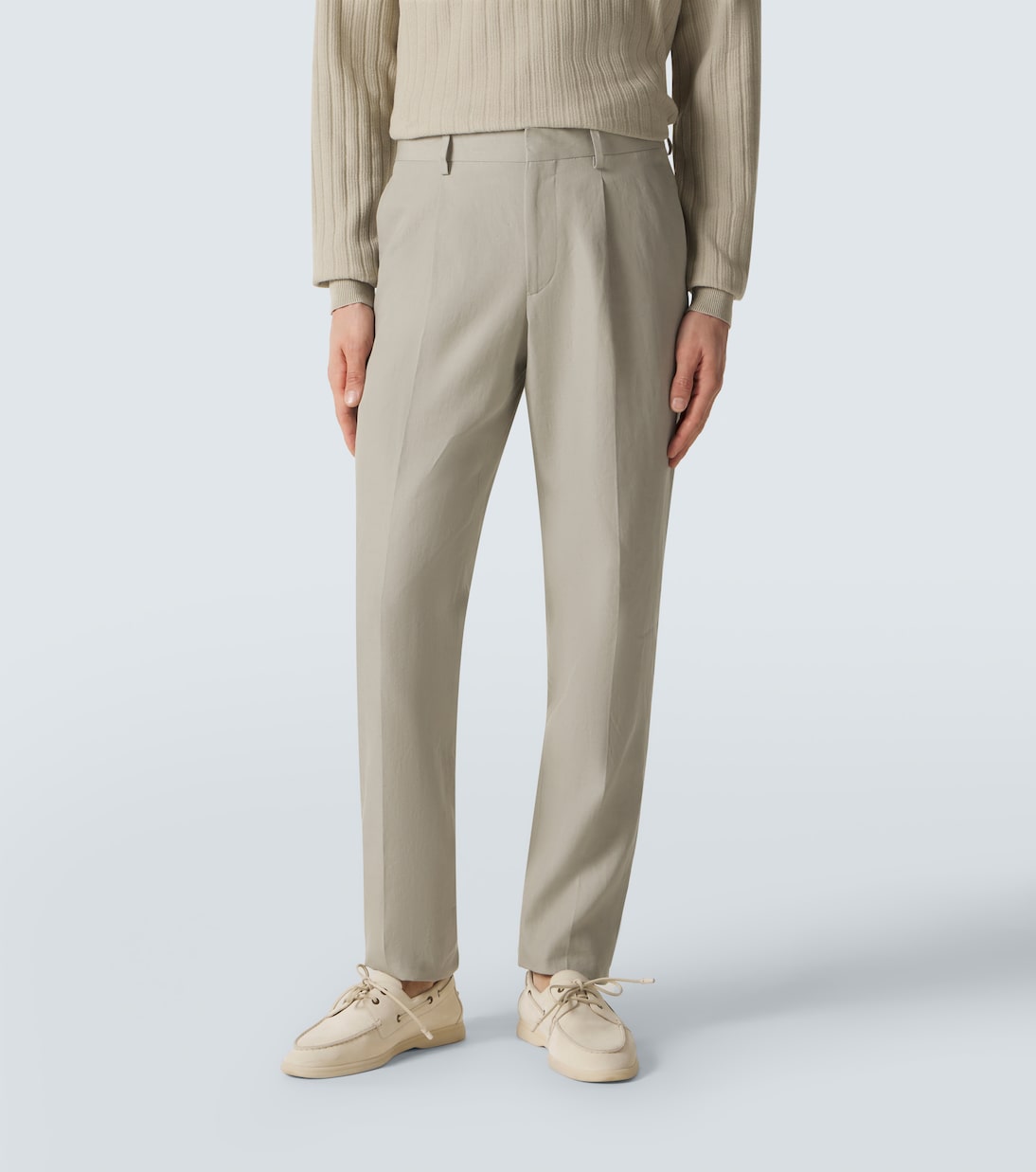 Linen, cotton, and silk chinos | Lardini
