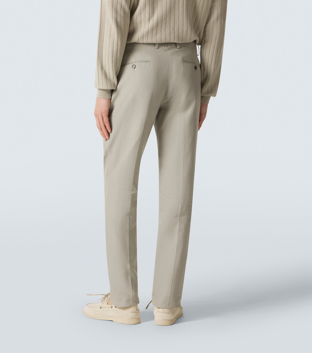 Linen, cotton, and silk chinos | Lardini