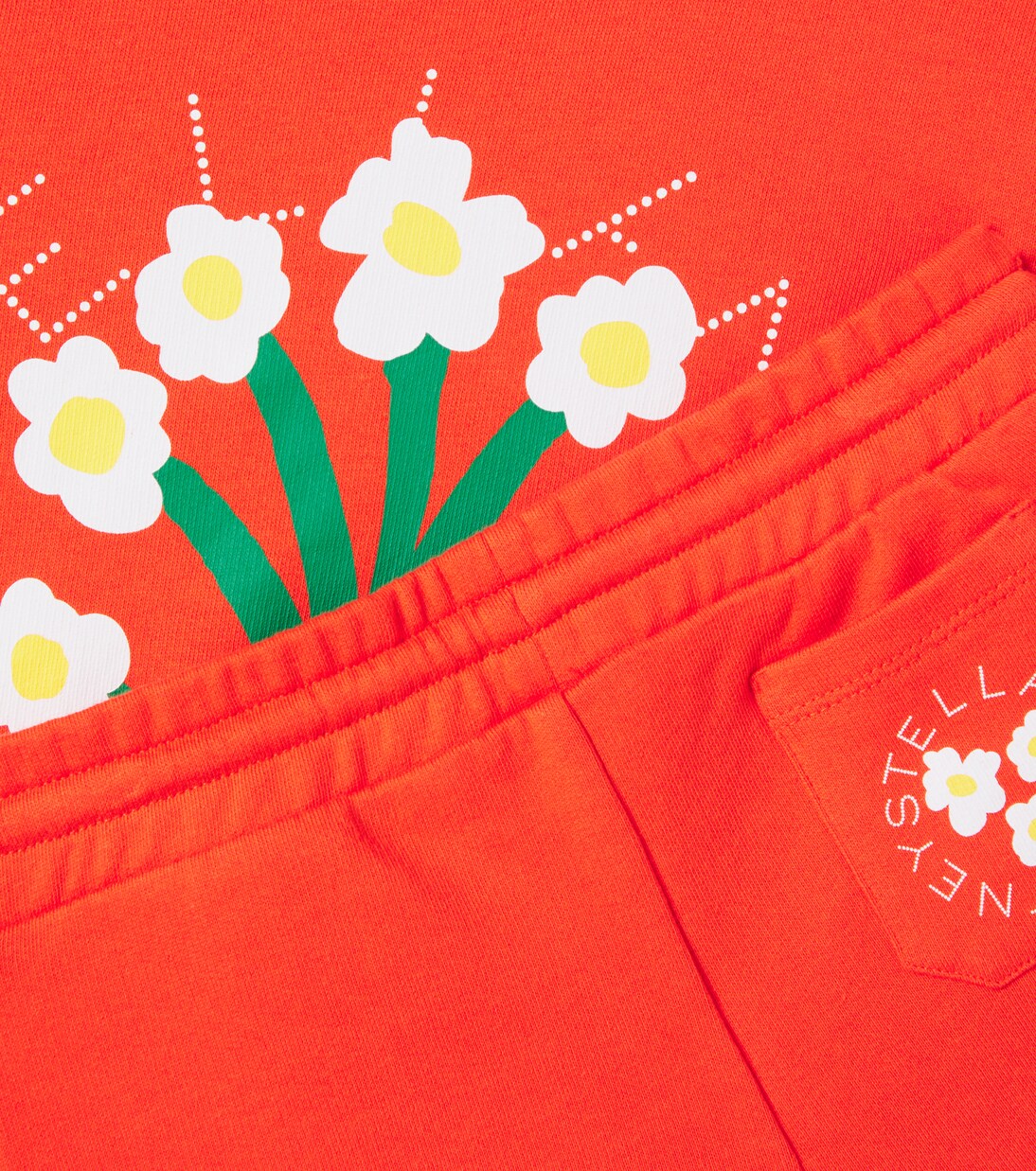 Felpa e shorts in pile di cotone | Stella McCartney Kids