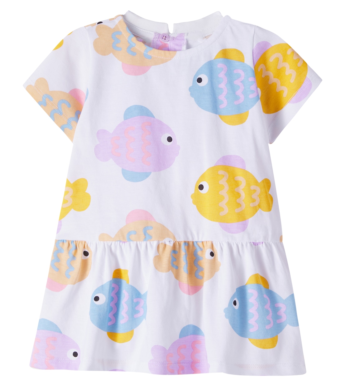 Baby printed cotton jersey dress | Stella McCartney Kids