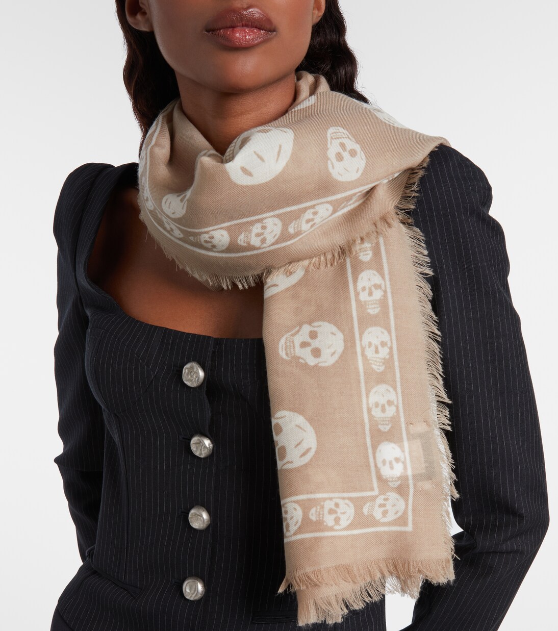 Schal Skull aus Wolle | McQueen