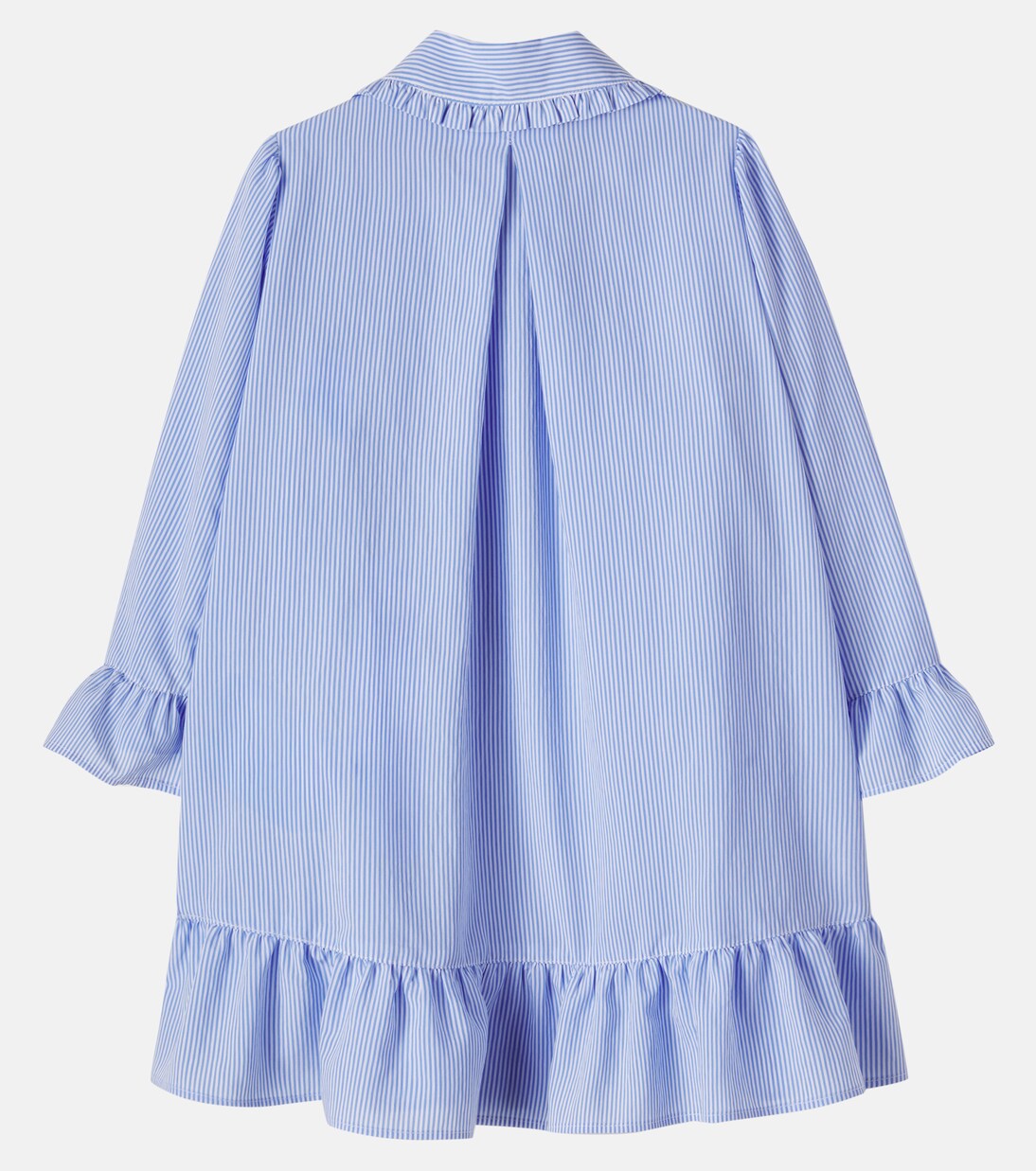 Ruffled striped shirt dress | Moncler Enfant