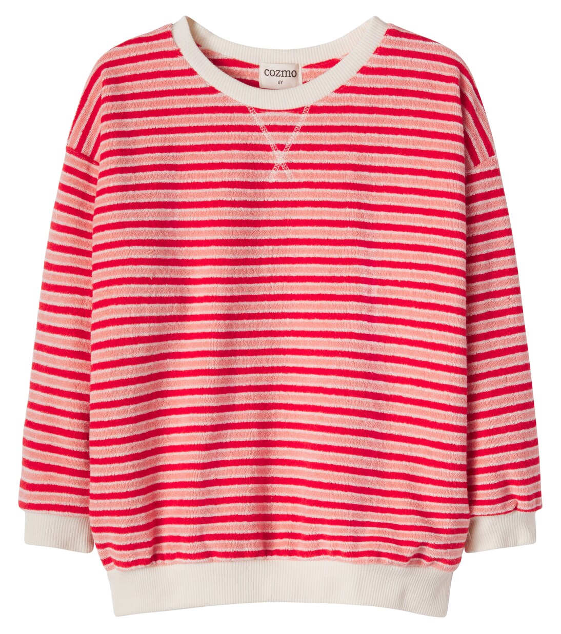 Zen striped cotton-blend terry sweatshirt | Cozmo