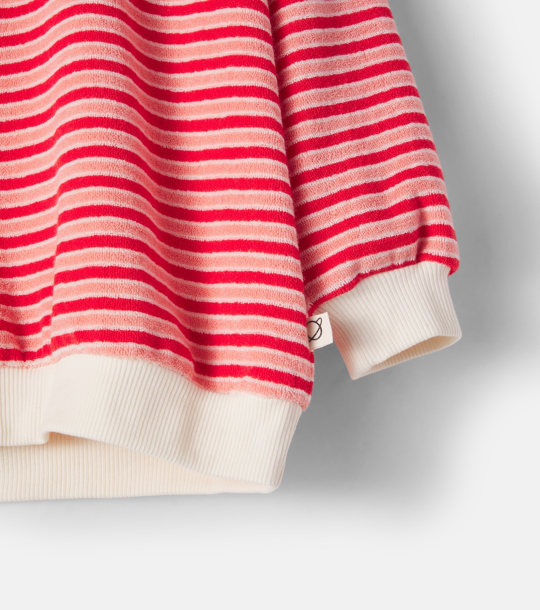Zen striped cotton-blend terry sweatshirt | Cozmo
