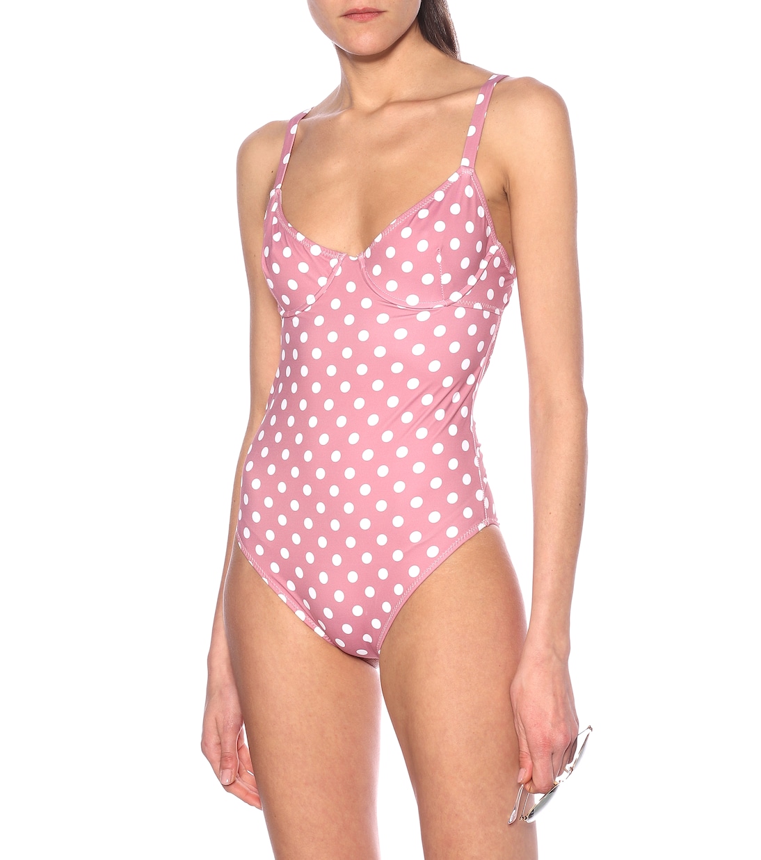Mykela dotted swimsuit | Caroline Constas