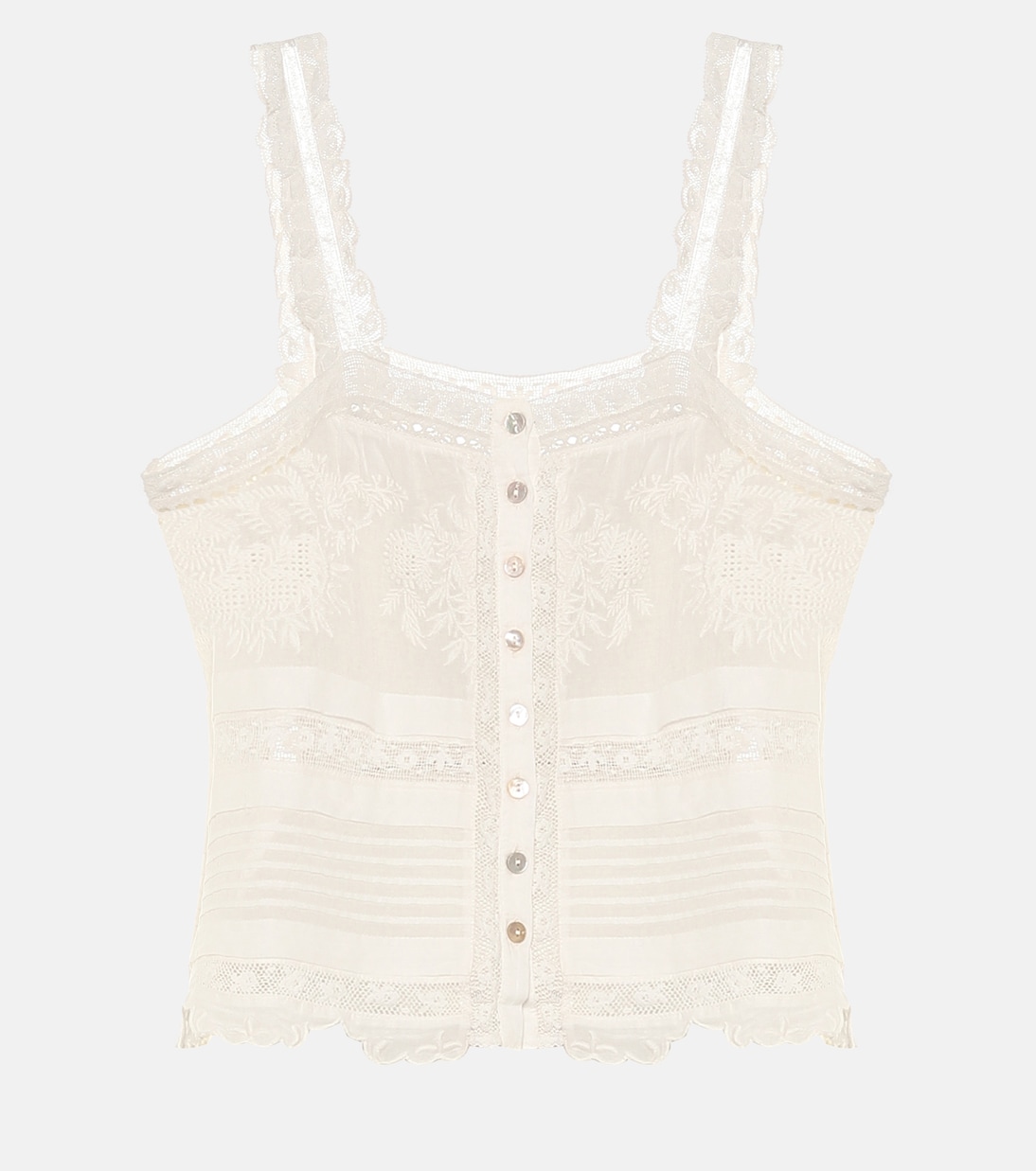 Camisole Sully in cotone | LoveShackFancy