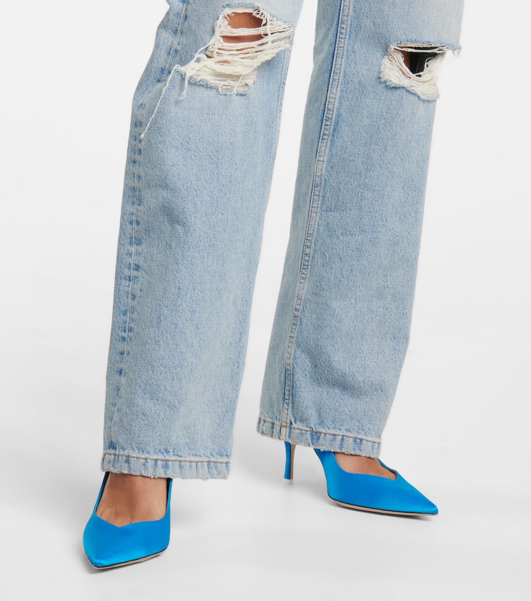Venus 85 satin pumps | The Attico