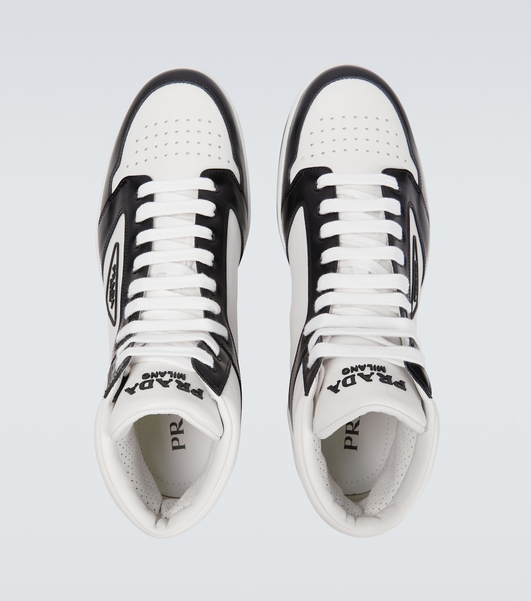 High-Top Sneakers aus Leder | Prada
