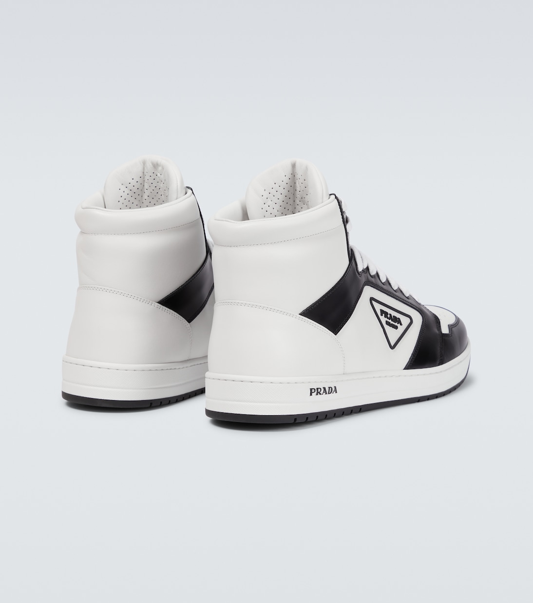 High-Top Sneakers aus Leder | Prada