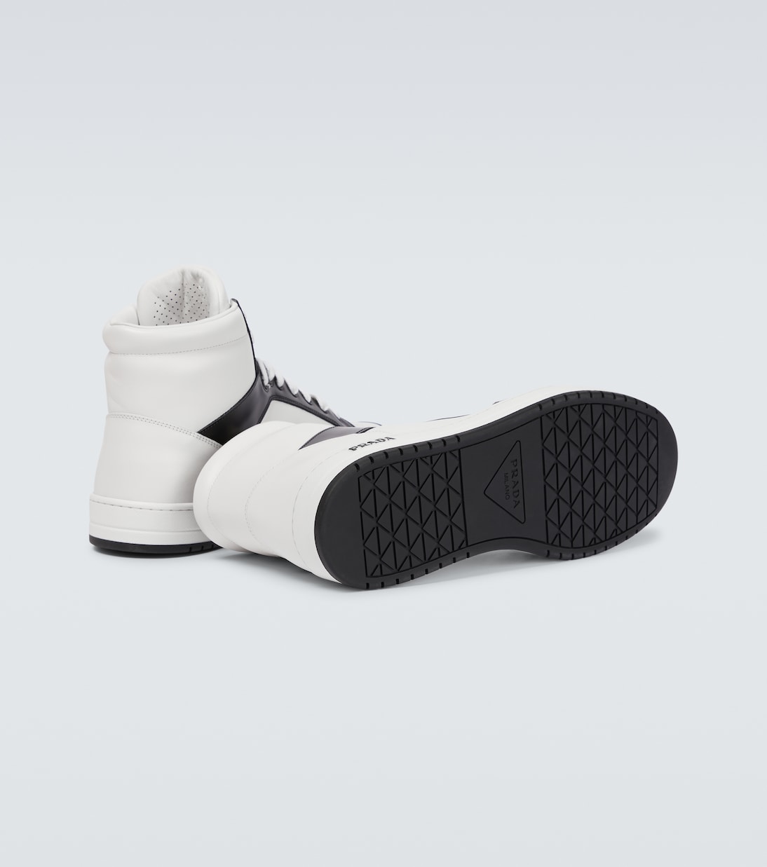 High-Top Sneakers aus Leder | Prada