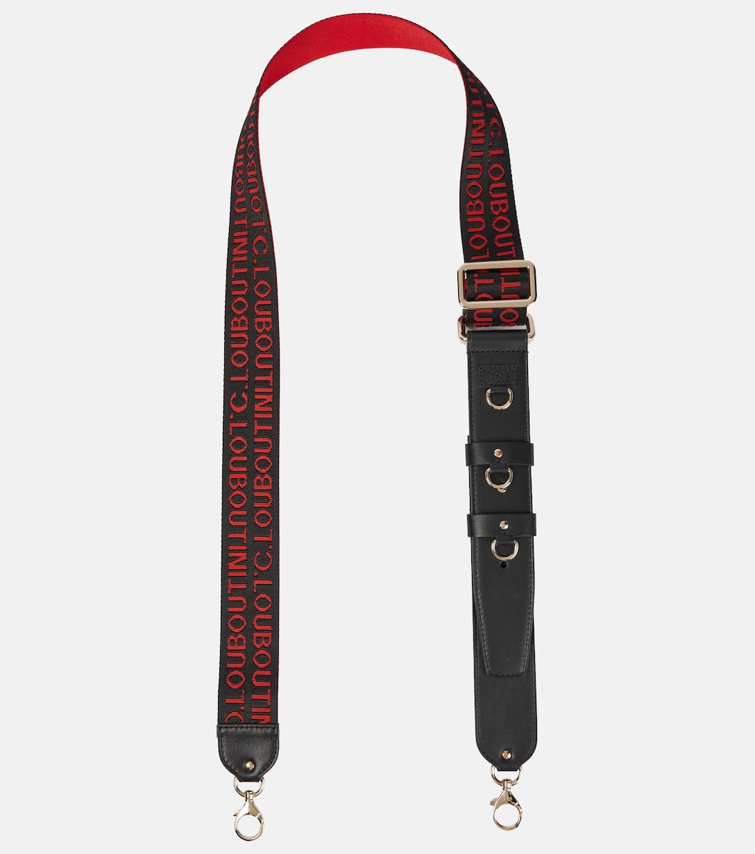Tracolla in jacquard con pelle | Christian Louboutin